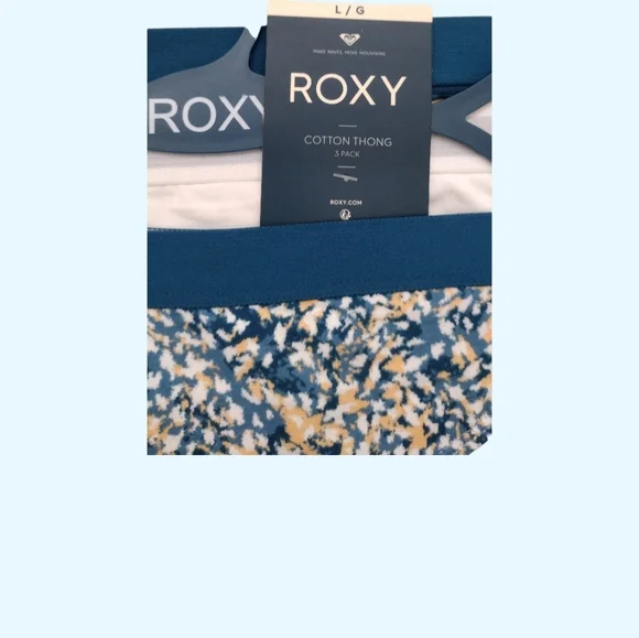 NWT ROXY Cotton Thong Panties Sz Large - Picture 3 of 4